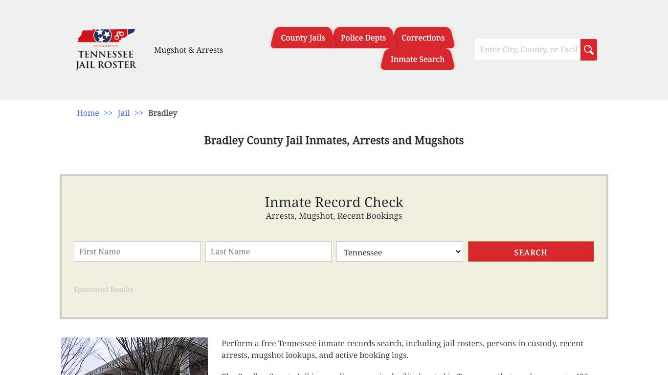 Bradley County Jail Inmates, Arrests and Mugshots